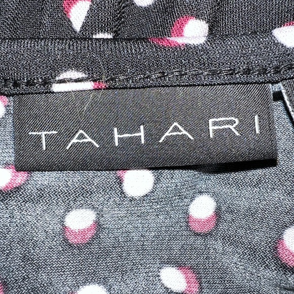 Tahari Boat Neck Balloon Sleeve Blouse - Picture 9 of 15